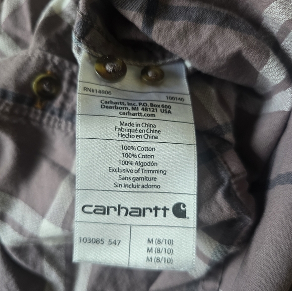 Carhartt Button Up Long Sleeve Size Medium - Picture 12 of 12